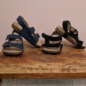 Two Pairs of Old Navy Size 6-12 month sandals